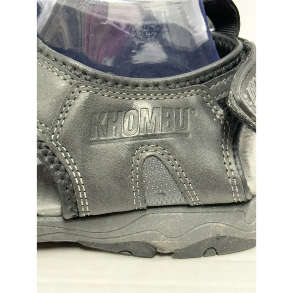 Khombu Closed Toe Quick-Lace Fisherman Sandals Men's Size‎ 12 Black Casual Wear